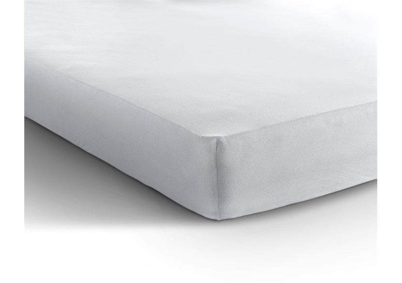Housse de Matelas Dreamhouse - Jersey Blanc 190/200 x 220/230 cm - Royal Textile