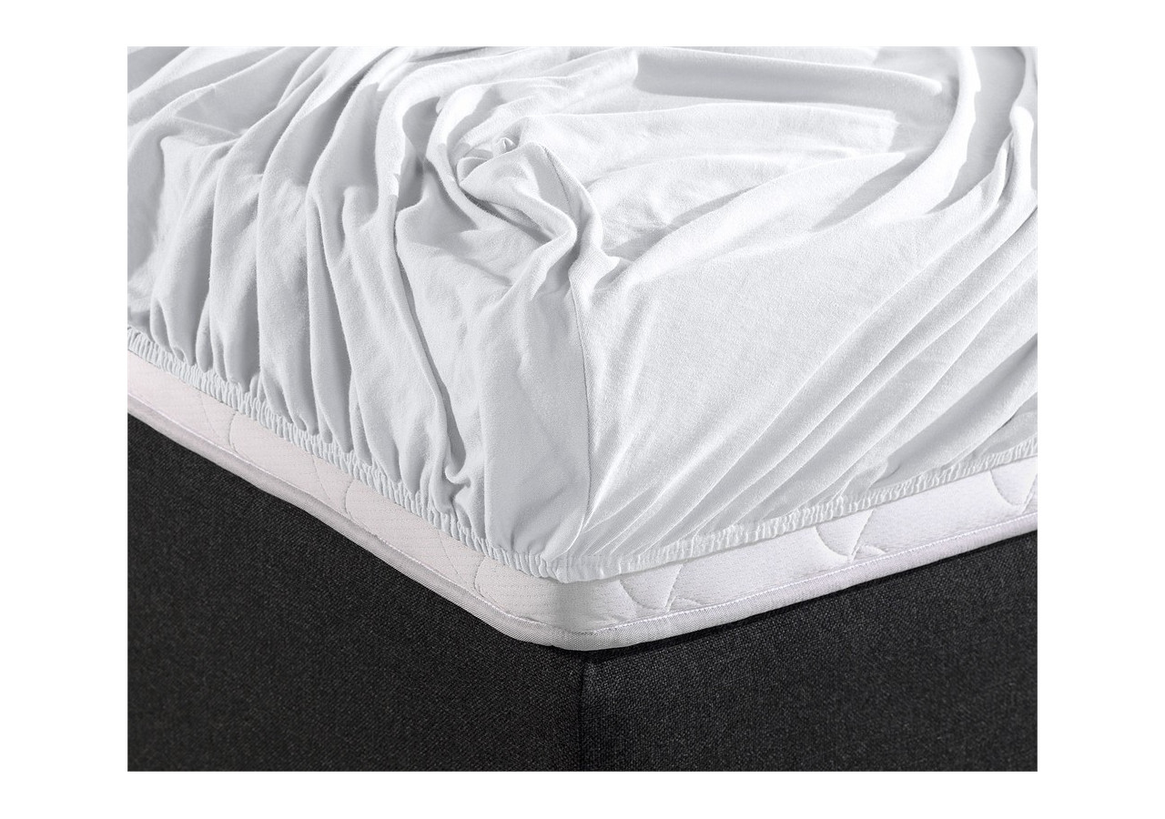 Housse de Matelas Dreamhouse - Jersey Blanc 190/200 x 220/230 cm - Royal Textile