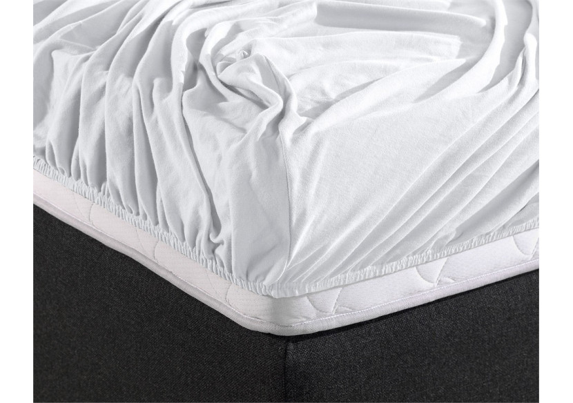 Housse de Matelas Dreamhouse - Jersey Blanc 190/200 x 220/230 cm - Royal Textile