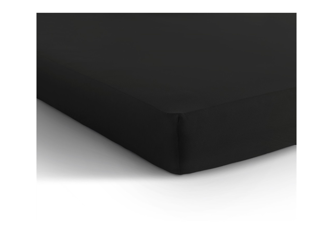 Housse de Matelas Dubbel Jersey - 220 g, Noir 140 x 200/220 cm - Royal Textile