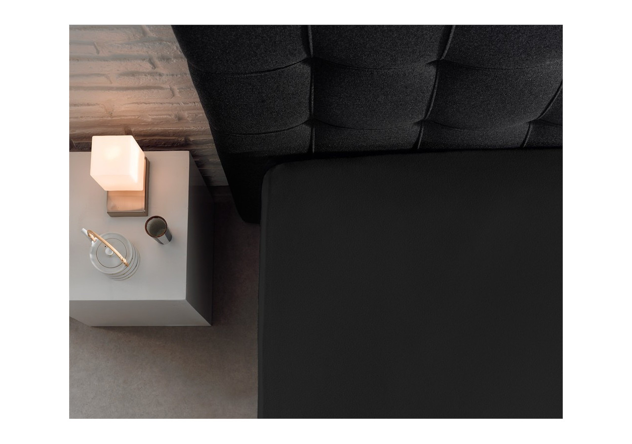 Housse de Matelas Dubbel Jersey - 220 g, Noir 140 x 200/220 cm - Royal Textile