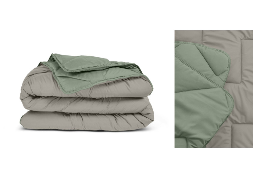 Couette All-in One Lazy - Vert/Kaki 240 x 200 cm - All-in One Lazy dekbed Groen/Kaki 240 x 200 - Royal Textile