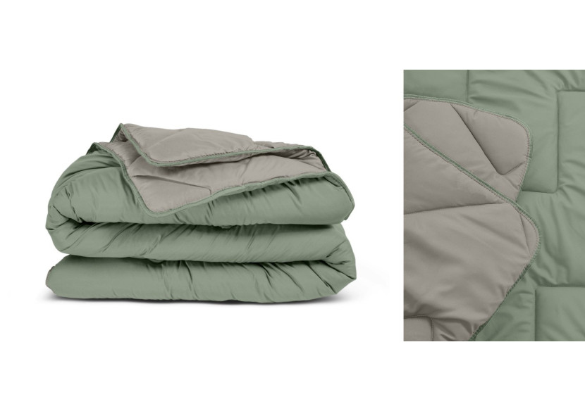 Couette All-in One Lazy - Vert/Kaki 240 x 200 cm - All-in One Lazy dekbed Groen/Kaki 240 x 200 - Royal Textile