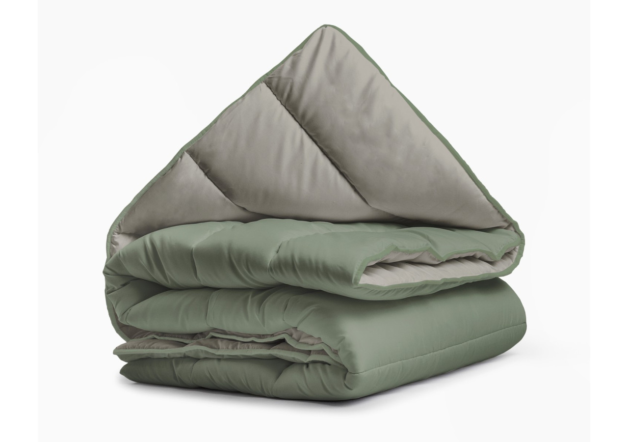 Couette All-in One Lazy - Vert/Kaki 240 x 200 cm - All-in One Lazy dekbed Groen/Kaki 240 x 200 - Royal Textile