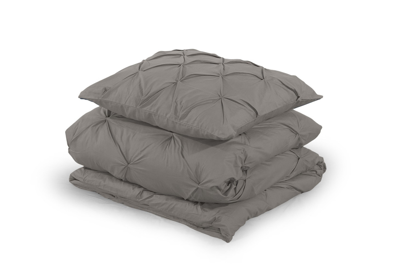 Housse de couette Salvador Taupe - 140 x 220 cm en 100% coton - Salvador Taupe 140 x 220 - Royal Textile