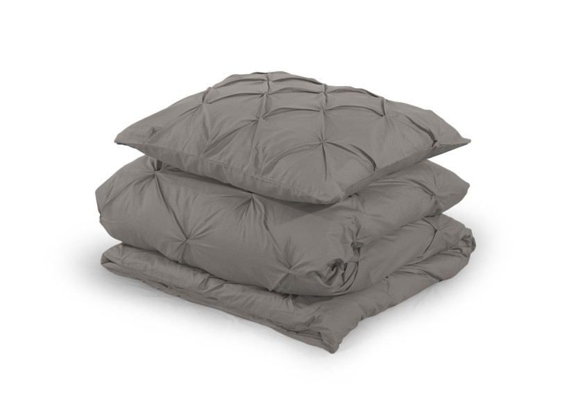 Housse de couette Salvador Taupe - 140 x 220 cm en 100% coton - Salvador Taupe 140 x 220 - Royal Textile