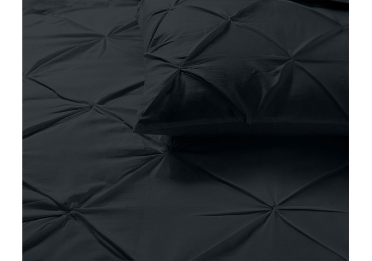 Housse de couette Salvador - 240 x 220, 100% coton, design moderne - Salvador Zwart 240 x 220 - Royal Textile 2