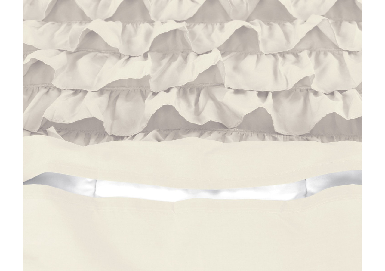 Housse de Couette Cyprus Crème - 140 x 220 cm en Percaline de Coton - Cyprus Creme 140 x 220 - Royal Textile