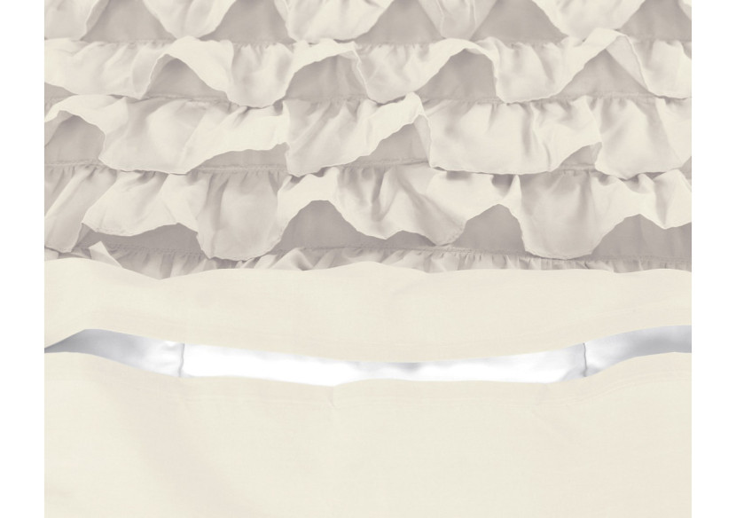 Housse de Couette Cyprus Crème - 200 x 220 cm en Percaline de Coton - Cyprus Creme 200 x 220 - Royal Textile