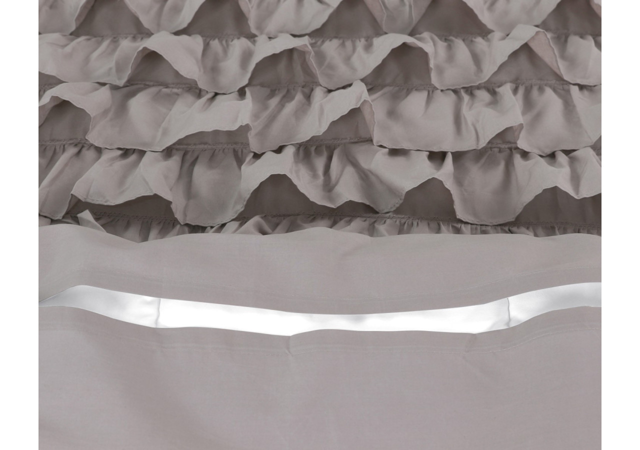 Housse de Couette Cyprus - Percaline Taupe 200 x 220 - Cyprus Taupe 200 x 220 - Royal Textile