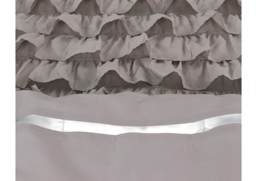 Housse de Couette Cyprus - Percaline Taupe 200 x 220 - Cyprus Taupe 200 x 220 - Royal Textile