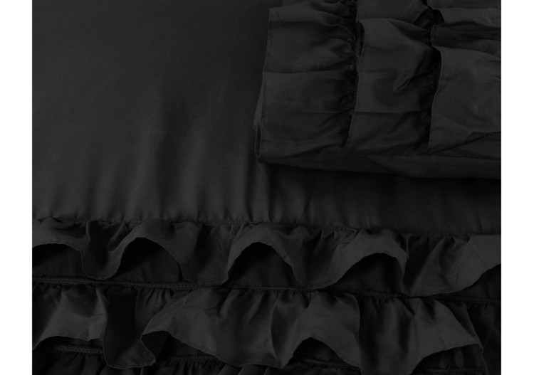 Housse de Couette Cyprus Noir - Percaline 140 x 220 cm - Cyprus Zwart 140 x 220 - Royal Textile 2