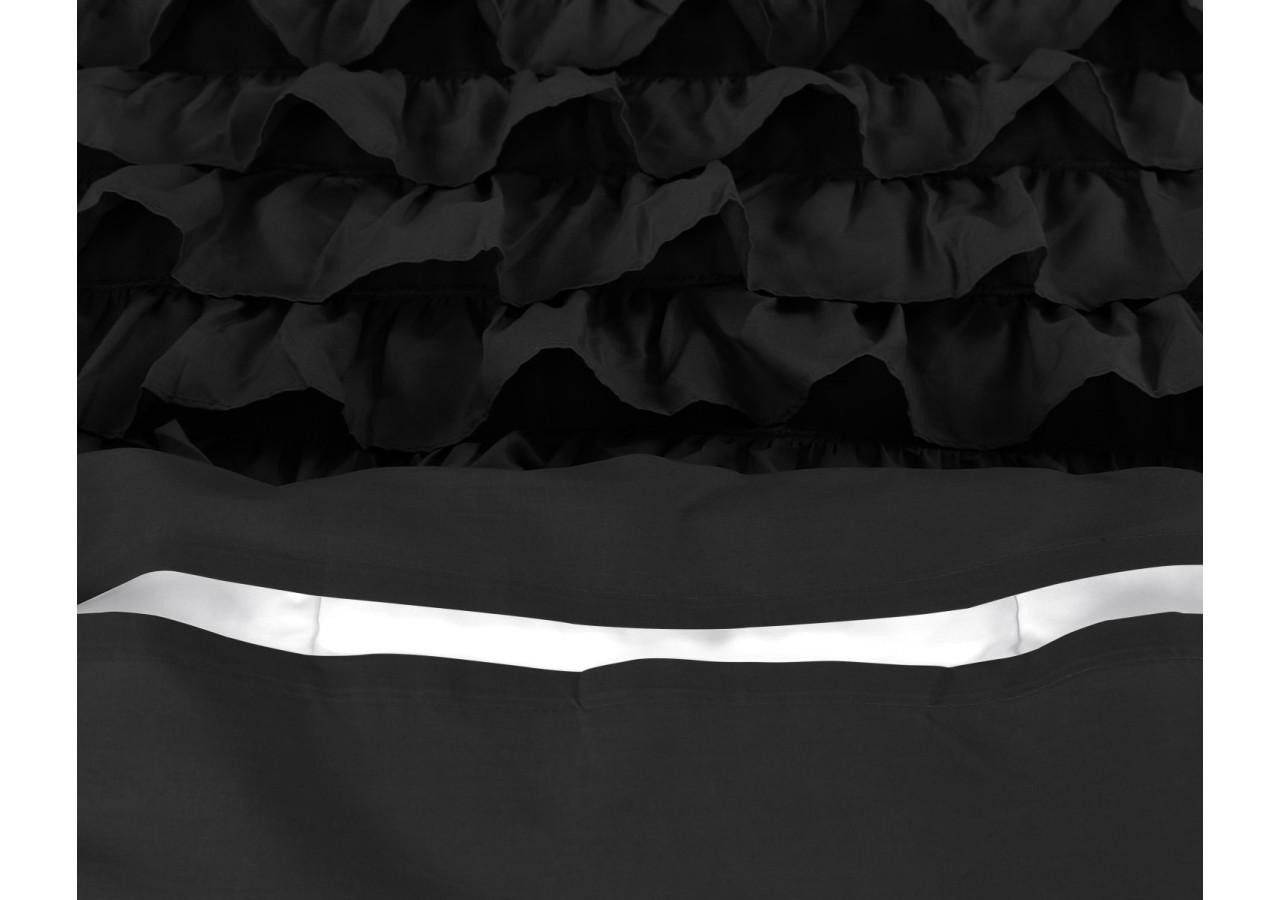 Housse de Couette Cyprus Noir - Percaline 200 x 220 cm - Cyprus Zwart 200 x 220 - Royal Textile