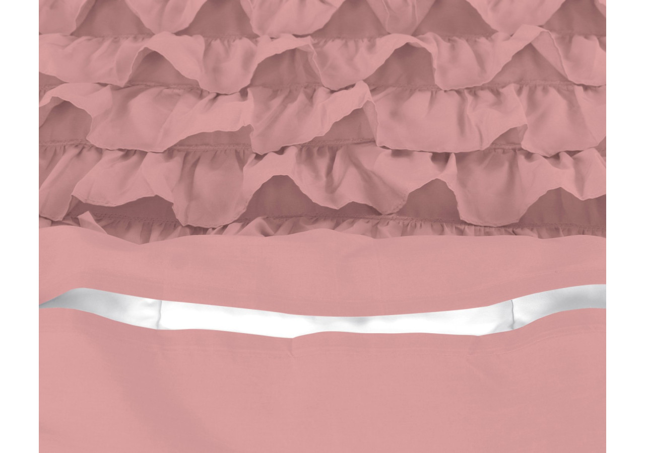 Housse de Couette Cyprus - Percaline Rose 240 x 220 - Cyprus Roze 240 x 220 - Royal Textile