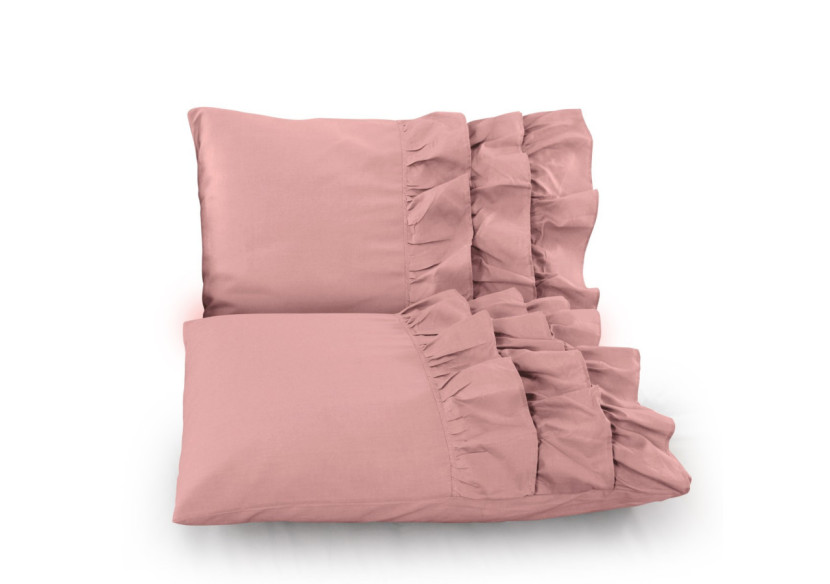 Housse de Couette Cyprus - Percaline Rose 240 x 220 - Cyprus Roze 240 x 220 - Royal Textile