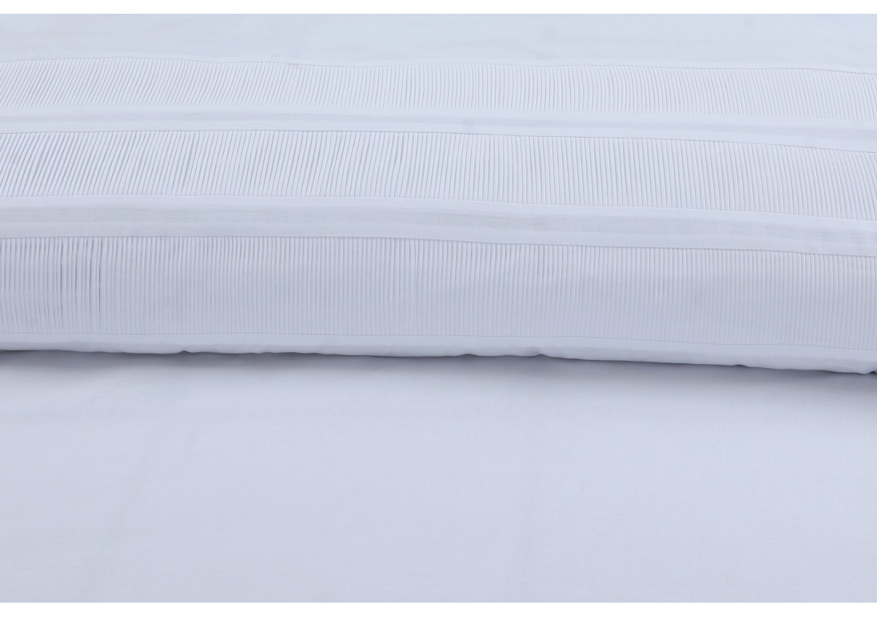 Housse de Couette Bali Blanche - 240 x 220 cm en Coton Premium - Bali Wit 240 x 220 - Royal Textile