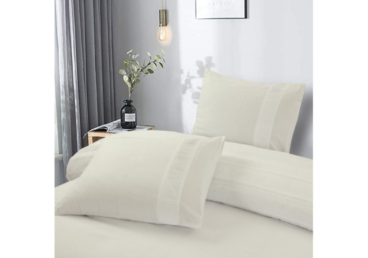 Housse de Couette Bali Crème - 140 x 220 cm, Élégance et Simplicité - Bali Creme 140 x 220 - Royal Textile