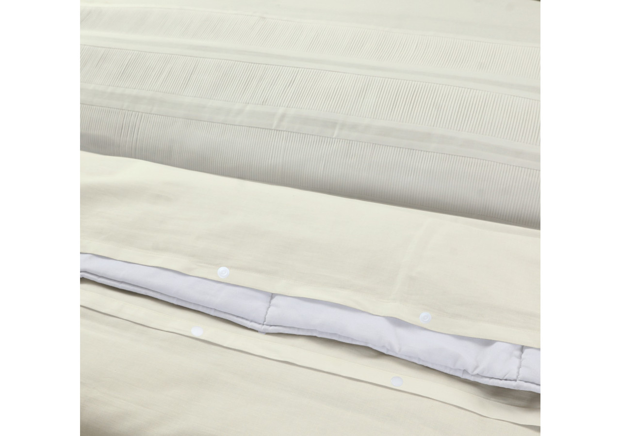 Housse de Couette Bali Crème - 140 x 220 cm, Élégance et Simplicité - Bali Creme 140 x 220 - Royal Textile