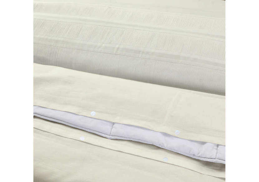 Housse de Couette Bali Crème - 200 x 220 cm, Élégance et Simplicité - Bali Creme 200 x 220 - Royal Textile