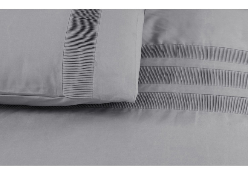 Housse de Couette Bali Grise - 200 x 220 cm, Élégance et Confort - Bali Grijs 200 x 220 - Royal Textile