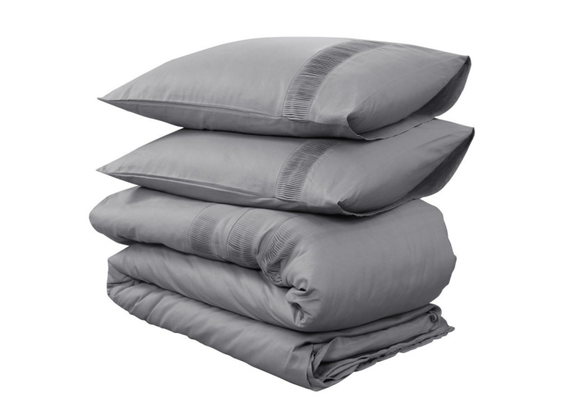 Housse de Couette Bali Grise - 200 x 220 cm, Élégance et Confort - Bali Grijs 200 x 220 - Royal Textile
