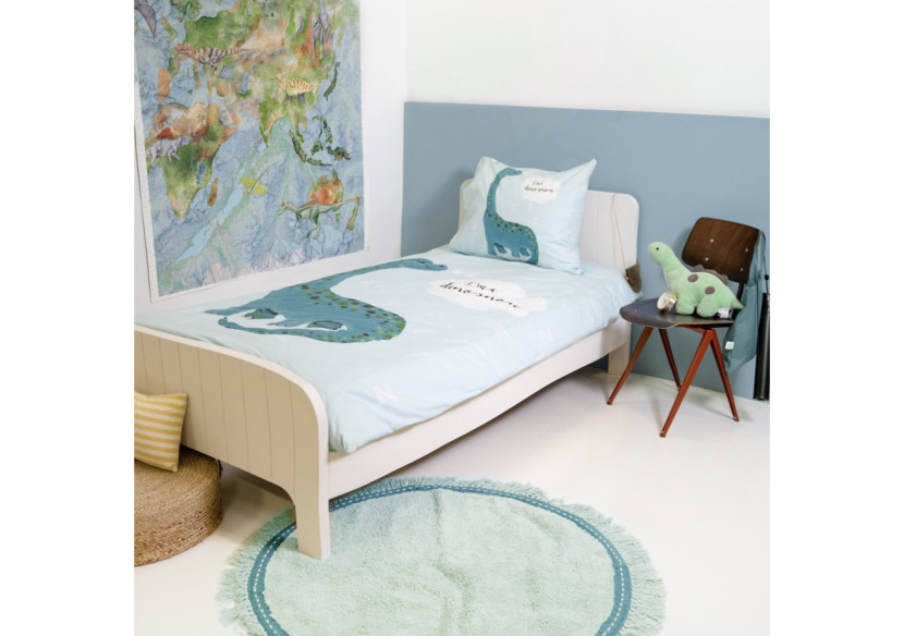 Housse de couette I'm a Dino-Sore Bleu - Design enfantin 140 x 220 cm - 17015776 - Royal Textile