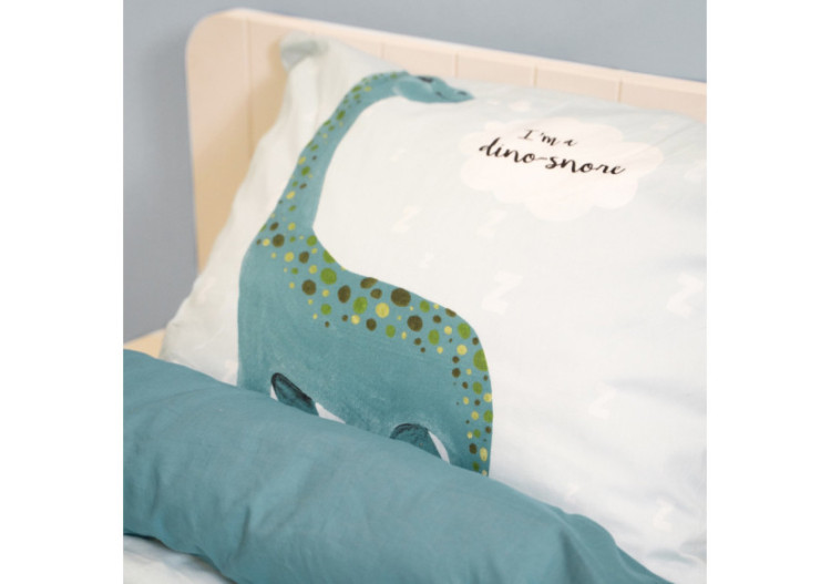 Housse de couette I'm a Dino-Sore Bleu - Design enfantin 140 x 220 cm - 17015776 - Royal Textile 2