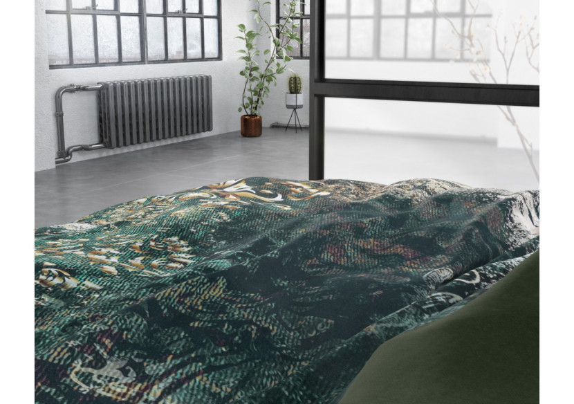 Housse de Couette Nairobi Green - 200 x 220 cm en Satin de Coton - 14023417 - Dreamhouse