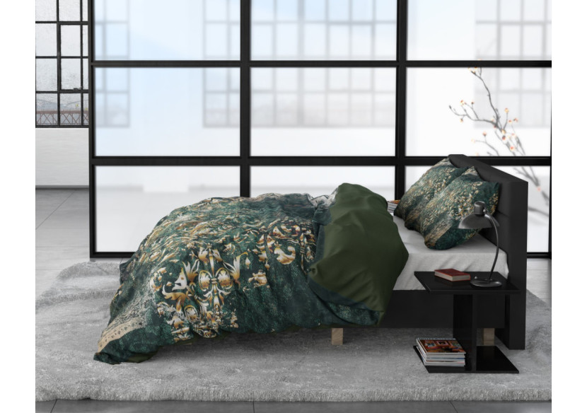 Housse de Couette Nairobi Green - 200 x 220 cm en Satin de Coton - 14023417 - Dreamhouse