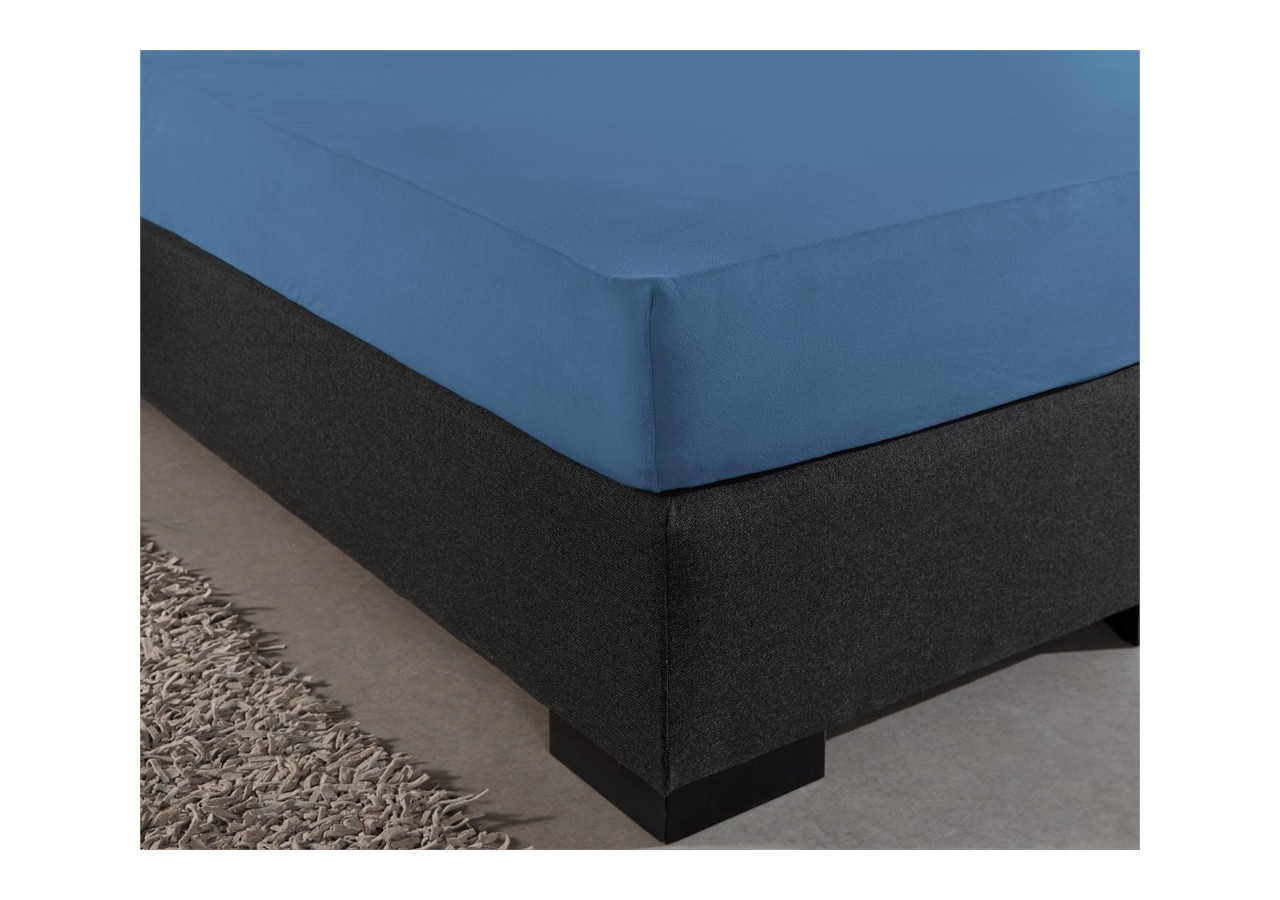 Housse de Matelas Dubbel Jersey - 220 g, Bleu 190/200 x 220/230 cm - Royal Textile