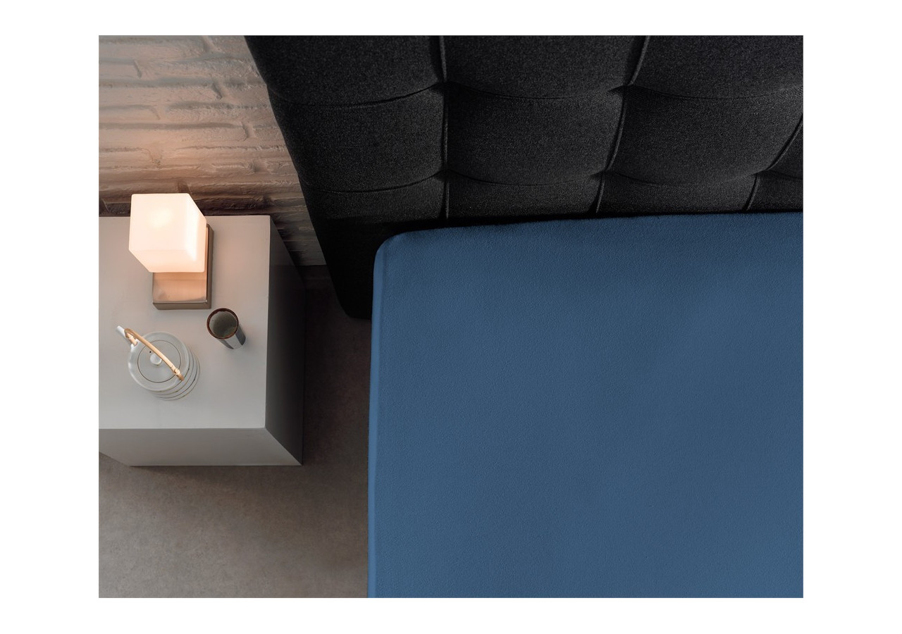 Housse de Matelas Dubbel Jersey - 220 g, Bleu 190/200 x 220/230 cm - Royal Textile
