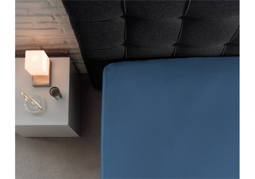 Housse de Matelas Dubbel Jersey - 220 g, Bleu 190/200 x 220/230 cm - Royal Textile