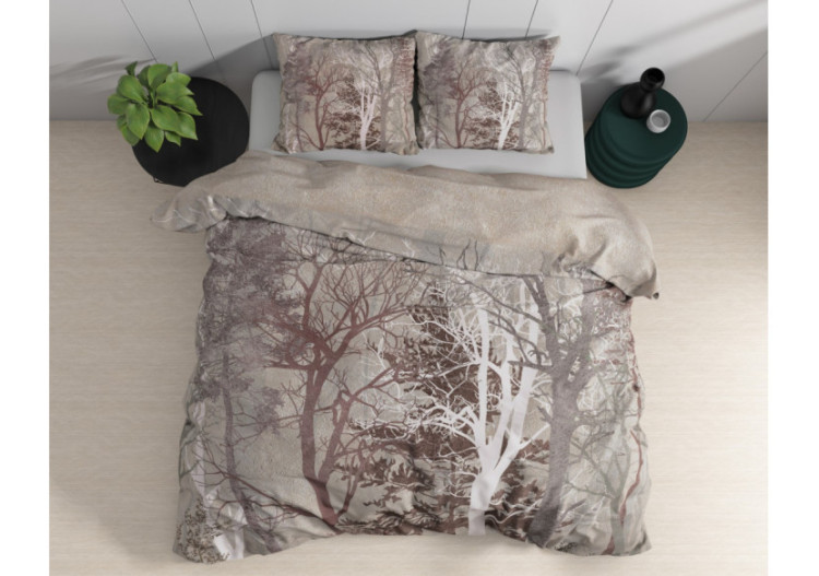 Housse de Couette Indre Taupe - 240 x 220cm - Indre Taupe 240 x 220 - Royal Textile