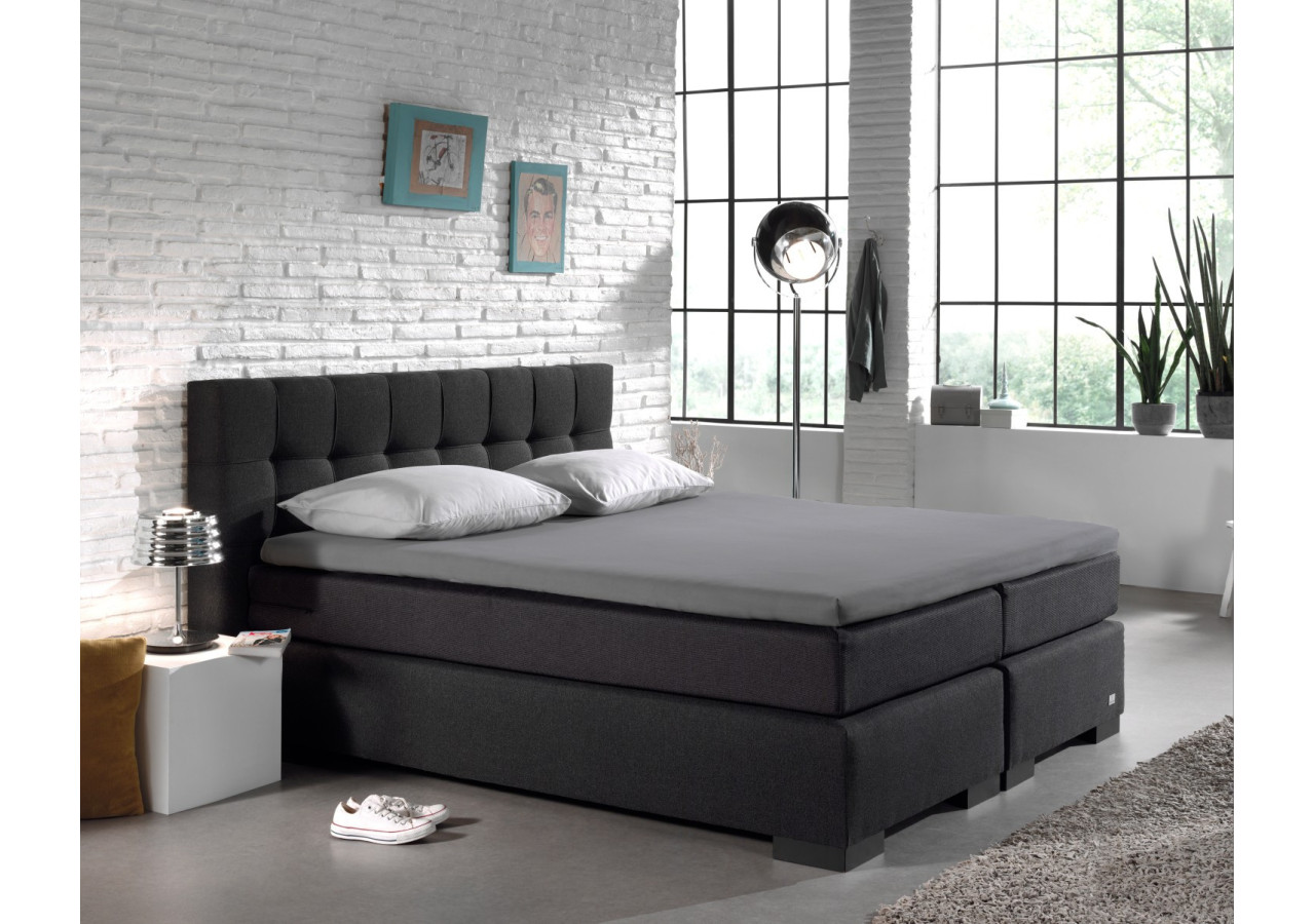 Housse de Matelas Splittopper - Coton Percal Gris 180 x 200cm - 12010417 - Royal Textile
