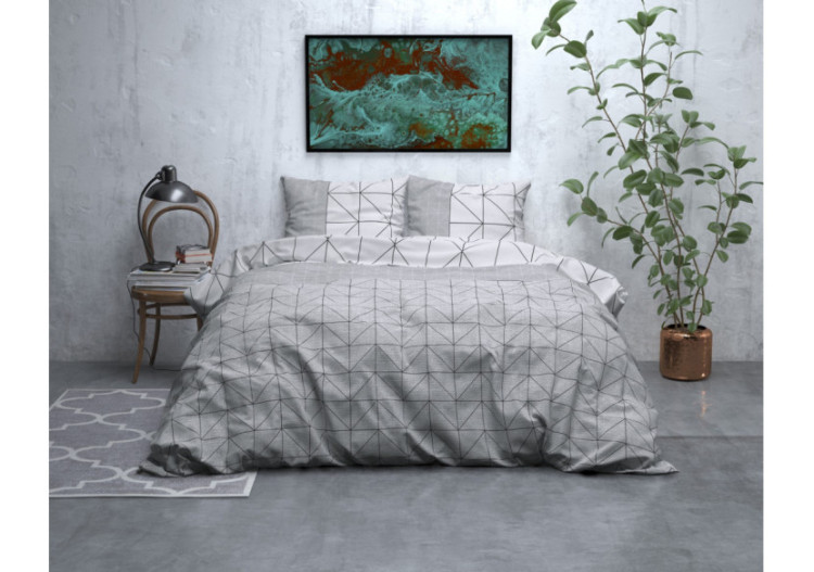 Housse de Couette Flanel Gino Gris - 240 x 200/220 cm en Flanelle - Flanel Gino Grijs 240 x 200/220 - Royal Textile