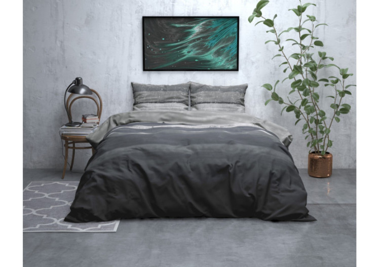 Housse de Couette Flanel Marcus - Gris 240 x 200/220 cm - Royal Textile