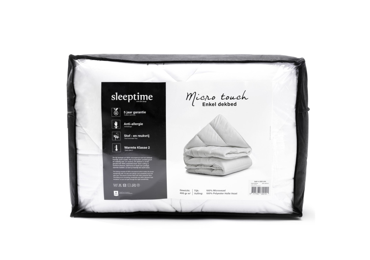 Couette Micro Touch Enkel - 260 x 220 cm, Confort Élevé - 14013871 - Sleeptime