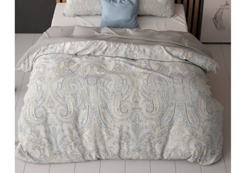 Housse de Couette Cherine Grise - 240x200/220 - Cherine Grijs 240 x 200/220 - Royal Textile