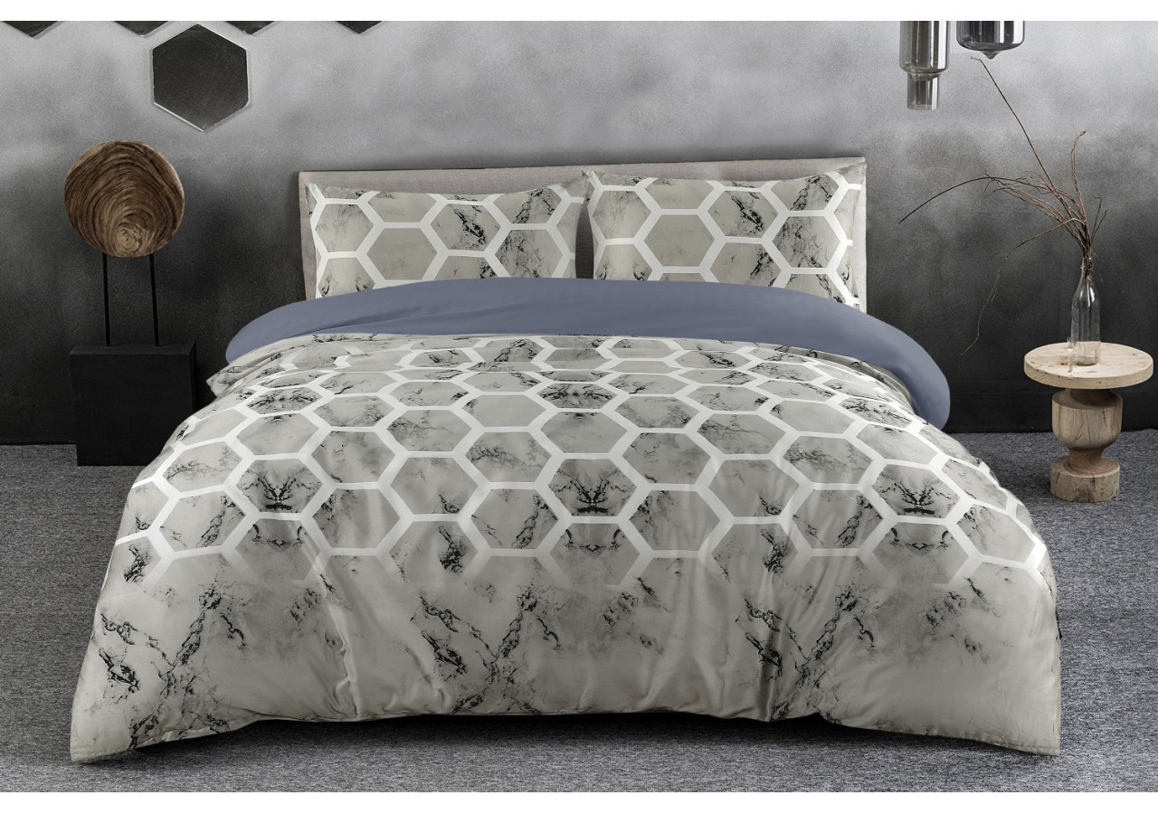 Ensemble de literie Aventura 100-FR - Gris 140 x 200 cm / 65 x 65 cm - 7NQRY-140-200 - Kenda Sand