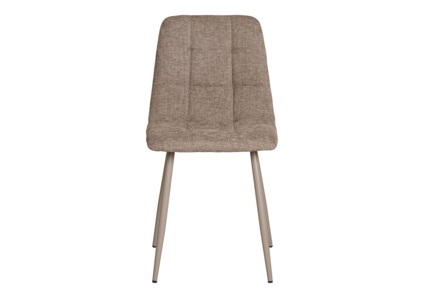 Chaise de salle à manger - Tissu gris avec pieds gris, HN1272 - 1001198 - House Nordic