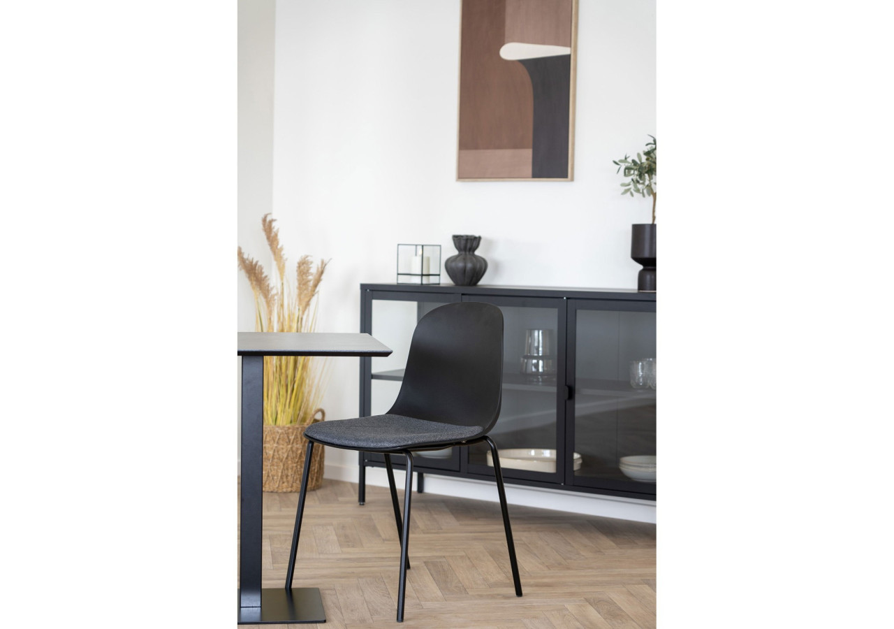 Chaise de salle à manger noire - Élégance intemporelle - 1001296 - House Nordic