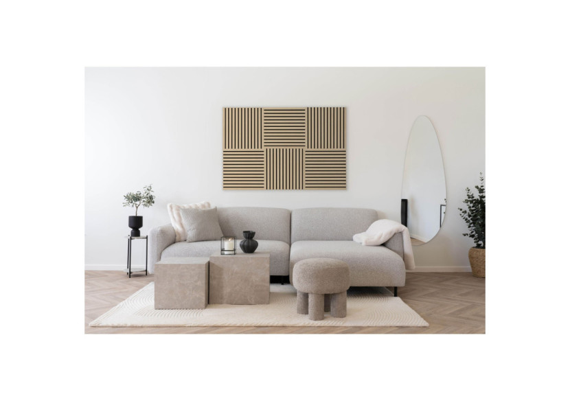 Panneau Acoustique en Placage Bois - Chêne Naturel 520x520x22 mm - 5550015 - House Nordic