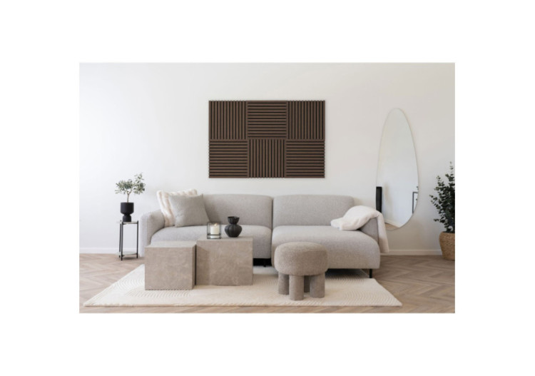 Panneau Acoustique en Placage Bois - Noyer 520x520x22 mm - 5550016 - House Nordic 2