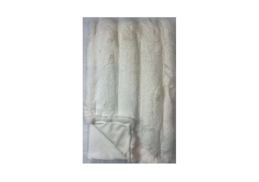 Plaid en Fausse Fourrure - Arctic Fox Ivory, 140 x 200 cm - 8721226200310 - Winterhome