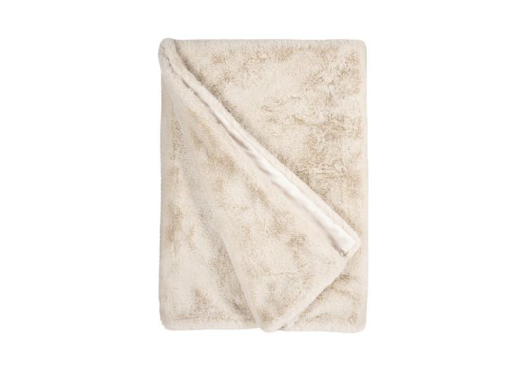 Plaid en Fausse Fourrure Guanaco Butter - Élégance et Douceur 140 x 200 cm - 8721226200099 - Winterhome