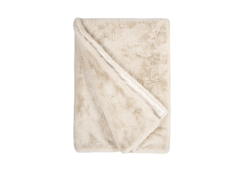Plaid en Fausse Fourrure Guanaco Butter - Élégance et Douceur 140 x 200 cm - 8721226200099 - Winterhome