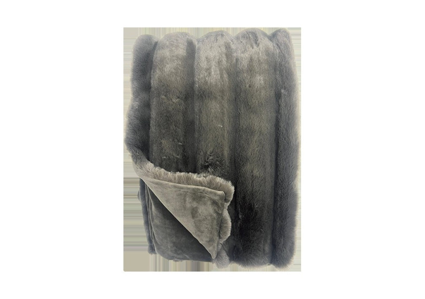 Plaid en Fausse Fourrure - Arctic Fox Cinder, 140 x 200 cm - 8721226200341 - Winterhome