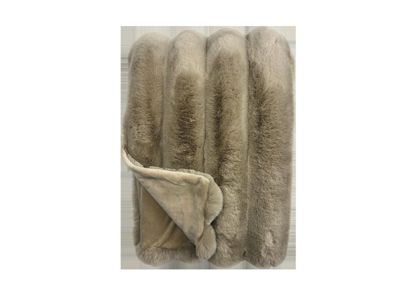 Plaid en Fausse Fourrure - Arctic Fox Beige, 140 x 200 cm - 8721226200327 - Winterhome
