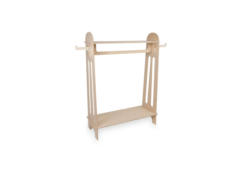 Porte-vêtements Easyclick Rome - Support en bois naturel pour vêtements - 60000084 - KidsDepot