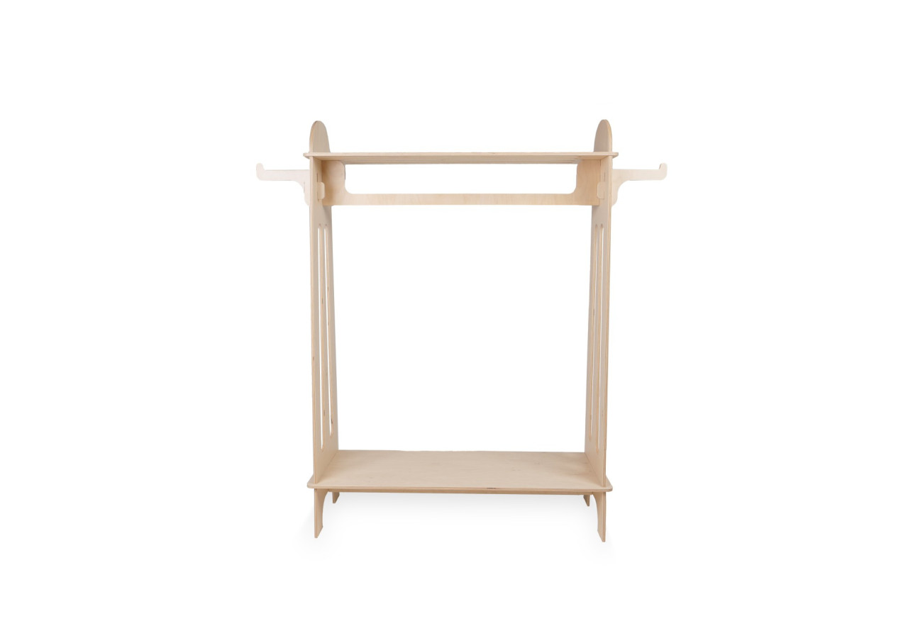 Porte-vêtements Easyclick Rome - Support en bois naturel pour vêtements - 60000084 - KidsDepot